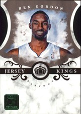 2010-11 Donruss Jersey Kings Die Cuts Emerald Basketball Card #3 Ben Gordon