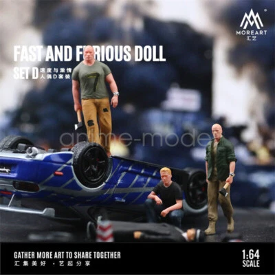 MoreArt 1:64 Scale FAST AND FURIOUS DOLL SET D New - Image 1 of 4