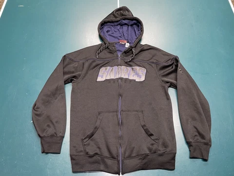 Buffalo Sabres NHL Reebok Face Off Collection Full Zip Hoodie Size Medium Cover