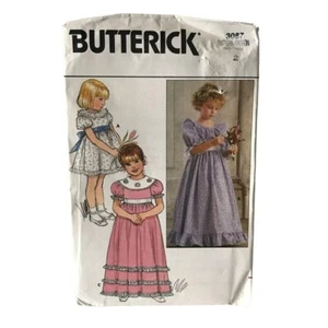 #3087 Butterick Mädchen Kleid Schnittmuster Gr. 2 - Bild 1 von 4