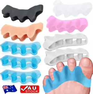 Silicone Gel Bunion Corrector Toe Separator Spreader Pain Relief Hallux HA - Picture 1 of 35
