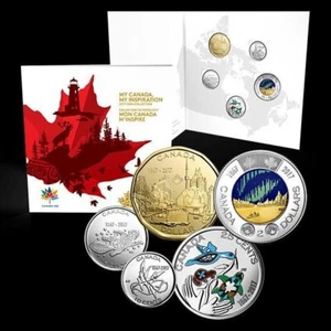2017 Canada 150th Coin Set - My Canada My Inspiration Glow In Dark Toonie $2 - Picture 1 of 1