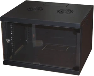 LK1907UN Armadio Rack 19" 6 Unità Da Muro per Reti 350 X 540 X 450 Mm, Nero - Photo 1/12