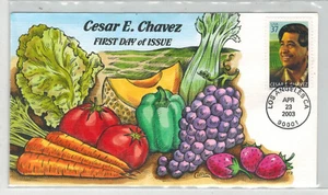 2003 COLLINS HANDPAINTED 3789 CESAR CHAVEZ CIVIL RIGHTS ACTIVIST - Picture 1 of 1