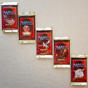 MTG: 5x 4th EDITION Factory Sealed Booster Packs - 1 of Each Cover Art - English - Picture 1 of 7