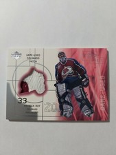 2001-02  Upper Deck Top-Shelf Game-Used Patch SP Patrick Roy #P-PR Avalanche