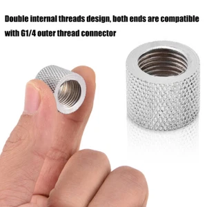 2 pcs Female To Female G1/4 Threaded Fitting Extender For PC Liquid Cooling TOG - Zdjęcie 1 z 10