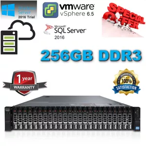 Dell PowerEdge R720xd 2x E5-2695v2 2.40GHz 24Core 256GB DDR3 2TB SSD RAID H710P - Picture 1 of 6