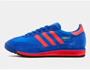 Adidas Originals SL 72 RS Blue/Red Trainers Sneakers Genuine-RRP £85 Size 4.5 UK - Picture 1 of 8