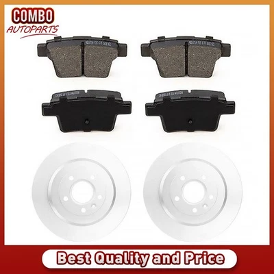 Rear Disc Brake Pad Set Disc Brake Rotor fits 2005-2007 Ford Five Hundred - Image 1 of 4