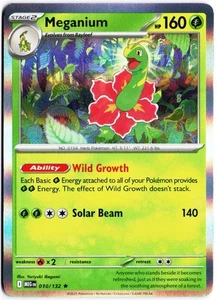 Pokemon Meganium Rare Holo MEG 010/132 NM - Picture 1 of 2