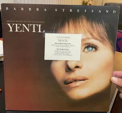 BARBRA STREISAND Yenyl Soundtrack LP w/PROMO STAMP + For Your Consideration Card - Image 1 of 4