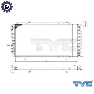 RADIATOR ENGINE COOLING 709-0014-R FOR PEUGEOT BOXER/Platform/Chassis/Van/Bus - Picture 1 of 10