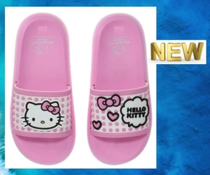 Sanrio Hello Kitty Womens Sandals Slides/Slip-ons Size 11 NEW Pink White NEW - Picture 1 of 22