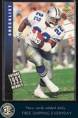 Emmitt Smith 1993 Upper Deck Future Heroes #45 Dallas Cowboys - Image 1 of 2