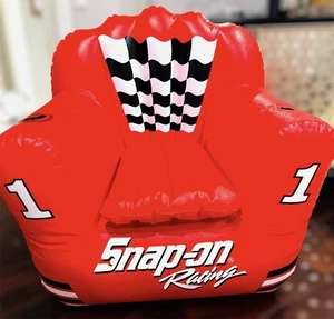 NASCAR Y2K Snap-On Racing Inflatable Lounge Chair w/ Cup Holder VTG Promo - Picture 1 of 9
