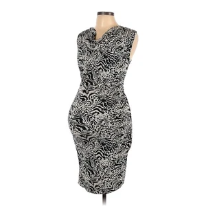 Topshop Maternity animal print bodycon dress cowl neck stretch US SIZE 6 - Picture 1 of 10
