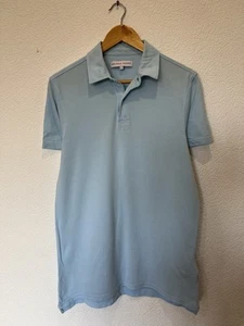 Orlebar Brown Polo Shirt Blue Mens Large Classic Medium - Picture 1 of 5