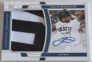 TRAVIS DEMERITTE 2020 Tesori Nazionali Rookie Materiale Firma /99 #196 RC - Foto 1 di 4