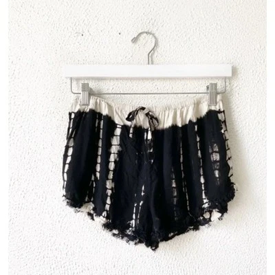 Pantalones cortos holgados Band of Gypsies Tie Dye dobladillo crudo pequeños Foto 1 de 4