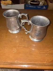 (2) Vintage Wilton Armetale Tavern polierte Oberfläche Tassen - Bild 1 von 10