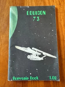 EQUICON 1973 STAR TREK CONVENTION SOUVENIR PROGRAM SIGNED BY DAVID GERROLD!! - Picture 1 of 9