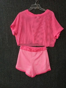 Abito donna Codigo maglia neon crop top rosa fluo taglia M - Foto 1 di 8