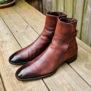 Tom Ford Gianna Jodhpur Chelsea Boots Brown Size 9 D Made In Italy $1890 - Picture 1 of 14