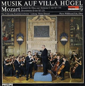 MOZART Oboe Concerto FEIT PIERRE Divertimento DRESSEL PHILIPS Maroon Stereo LP - Picture 1 of 3