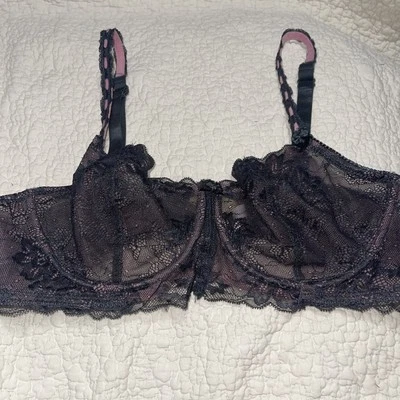 Felina Lingerie Color Grey  & Pink with Lace Pushup Bra sz 38C - Image 1 of 4