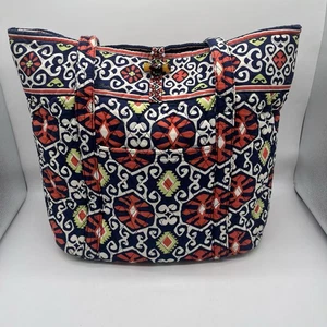 Vera Bradley Mandy Tote Retired Sun Valley Pattern 17” X 14” X 6.5” Deep - Picture 1 of 21