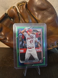 2024 Bowman - Mike Trout #19 Green Border /99 - Bild 1 von 3