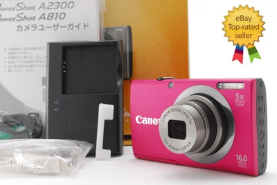 Y2K [TOP MINT w/Box] Canon PowerShot A2300 HD Red Digital Camera  From JAPAN - Image 1 of 4