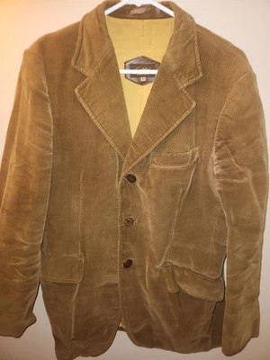 Chaqueta Blazer Cortefiel DE COLECCIÓN Para Hombre 40 Marrón Amarillo Pana 3 Botones Informal Foto 1 de 4