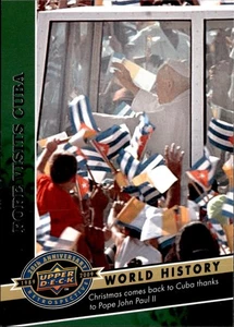 2009 Upper Deck 20th Anniversary #1198 Pope Visits Cuba - Picture 1 of 2