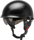 GMAX Hh-65 Half Helmet Full Dressed Black Sm