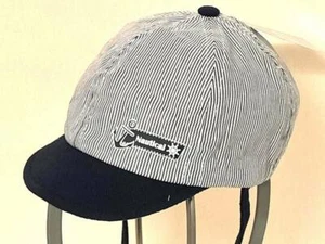 CAPPELLINO VISIERA RIGHE BIANCO/BLU - Foto 1 di 1