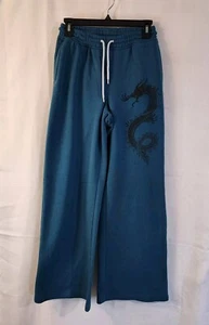 No Comment Women's Sweatpants Classic Drawstring Elastic Waistband Dragon Medium - Picture 1 of 9