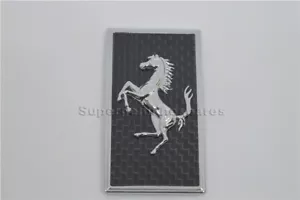 Für Ferrari 430,488, 458, California Kohlefaser Front Bonnect Stoßstange Emblem - Bild 1 von 7