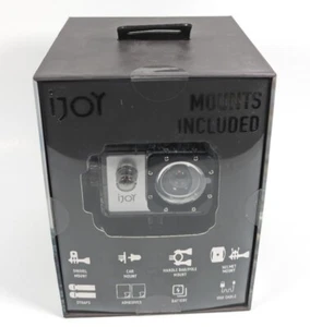 iJoy ARIZE Waterproof Action Camera 720P/30FPS Wide Angle w/ Multiple Mounts NEW - Picture 1 of 4