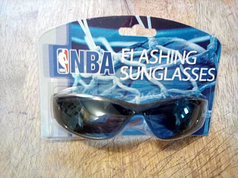NBA Detroit Pistons Flashing Sunglasses 2006 BRAND NEW No Batteries Cover