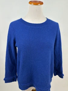 TYLER BOE royal blue 100% cashmere sweater Women's M - Picture 1 of 3