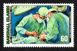 MARSHALL ISLANDS, SCOTT # 711-K, MNH MEDICAL SURGERY, ORGAN TRANSPLANT OPERATION - Picture 1 of 1
