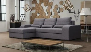 Sofa Schlafsofa Designer Sofa mit Bettfunktion - Bettkasten Ecksofa Couch Sofas - Bild 1 von 12