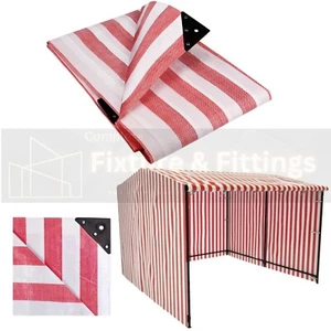900cm x 1400cm Red/White 170gsm Stripe Tarpaulin Heavy Duty Market Stall Cover - Picture 1 of 1