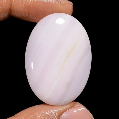 Natural Pink Calcite Oval Shape Cabochon Loose Gemstone 39 Ct 34X24X4 mm OA-8808 - Image 1 of 4