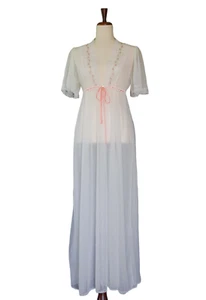 VTG Dreamaway Lace Lingerie Babydoll Robe M Bridal Nightgown Coquette Fairy Doll - Picture 1 of 19