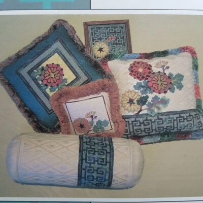 Repeat Performance 4 Pattern Designs Lois Caron Pillows Bolster Floral - Image 1 of 2