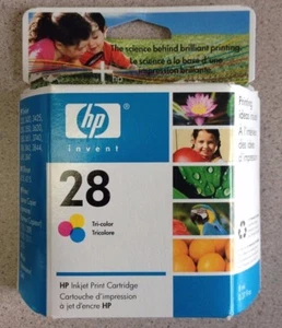 1 pack Sealed Genuine OEM HP Printer TRI-COLOR Ink Cartridge #28 C8728AC NOS - Picture 1 of 4