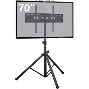 Portable Tripod TV Stand with Swivel & Tilt Mount for 37-70 inch Flat Screen TVs - Picture 1 of 8